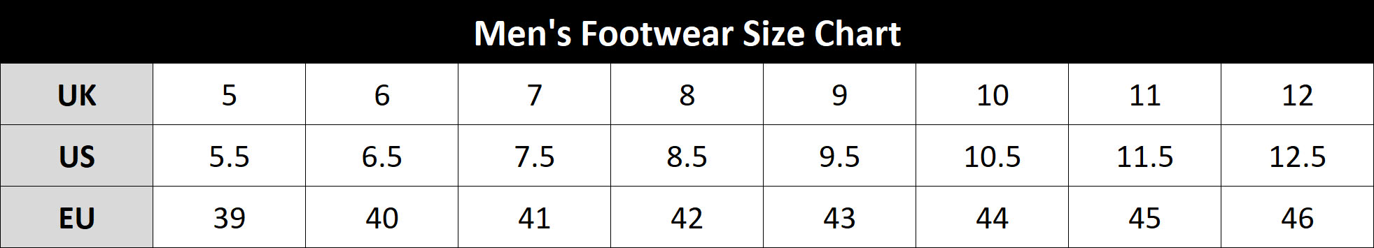 Hm Us Shoes Size Chart - Greenbushfarm.com